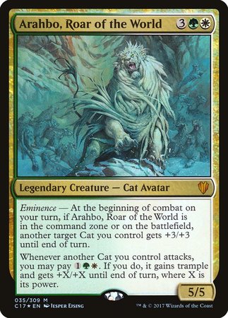 Arahbo, Roar of the World [Commander 2017] | North Game Den