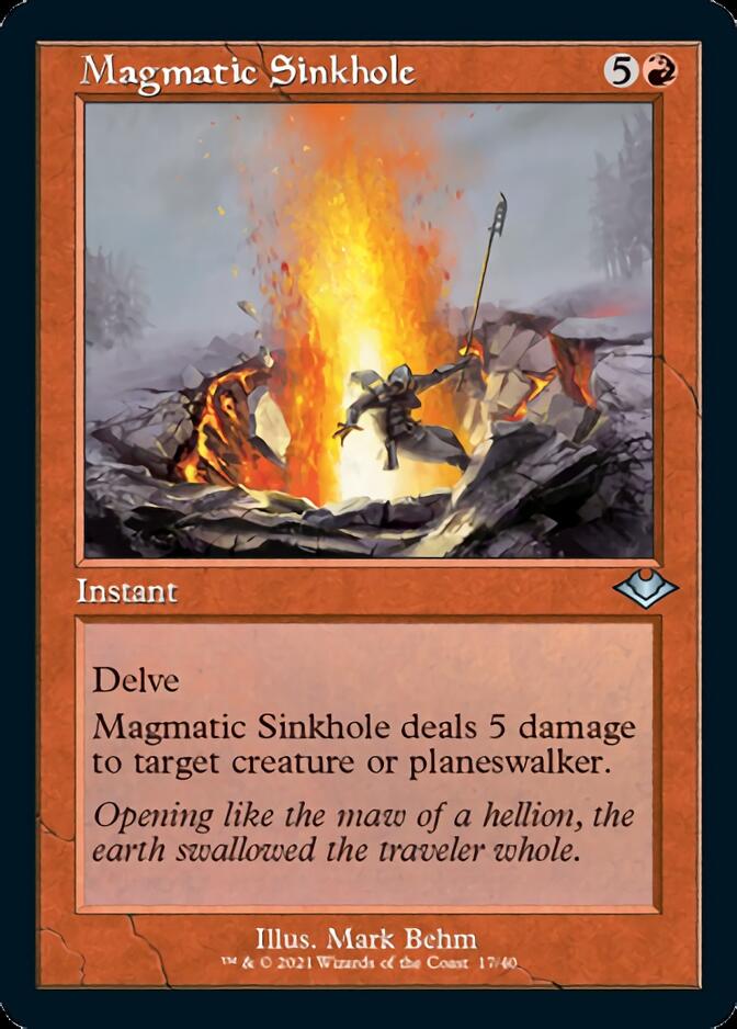 Magmatic Sinkhole (Retro Foil Etched) [Modern Horizons 2] | North Game Den