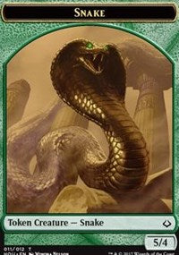 Snake // Zombie Double-sided Token [Hour of Devastation Tokens] | North Game Den
