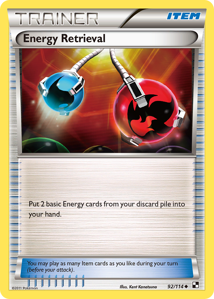 Energy Retrieval (92/114) [Black & White: Base Set] | North Game Den