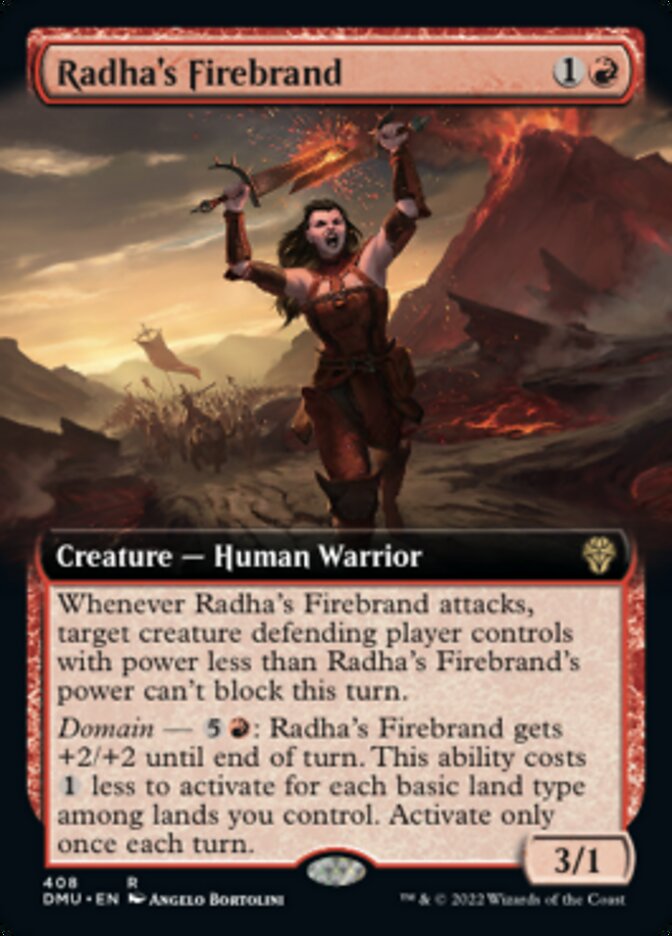 Radha's Firebrand (Extended Art) [Dominaria United] | North Game Den