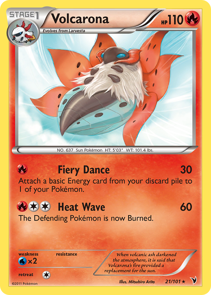 Volcarona (21/101) [Black & White: Noble Victories] | North Game Den