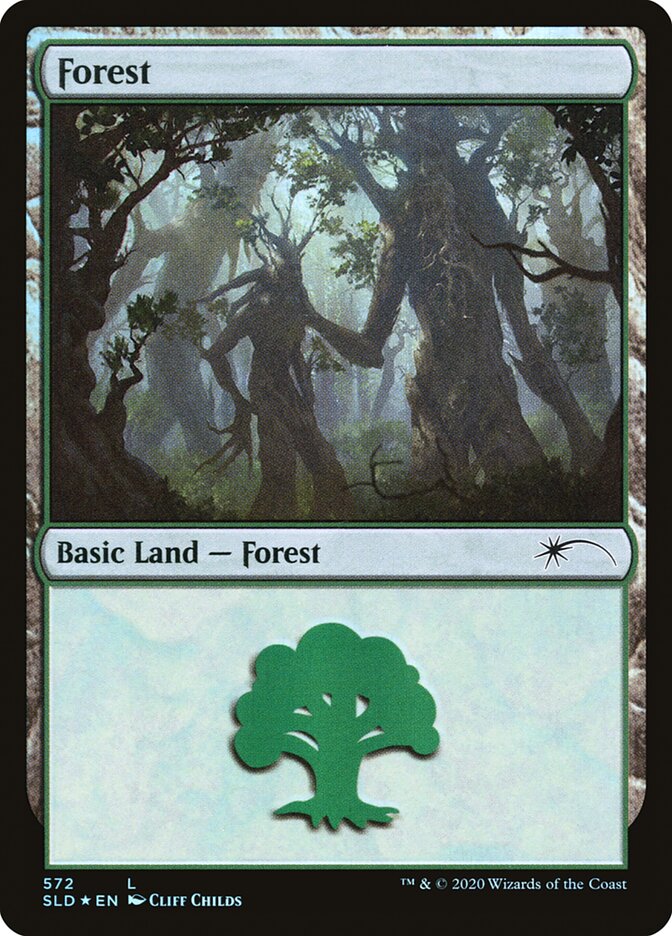 Forest (Tree Hugging) (572) [Secret Lair Drop Promos] | North Game Den