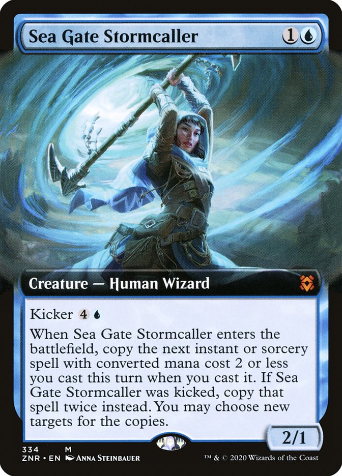 Sea Gate Stormcaller (Extended Art) [Zendikar Rising] | North Game Den