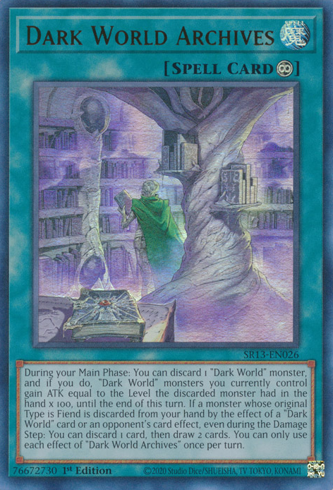 Dark World Archives [SR13-EN026] Ultra Rare | North Game Den