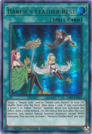 Harpie's Feather Rest [LART-EN029] Ultra Rare | North Game Den