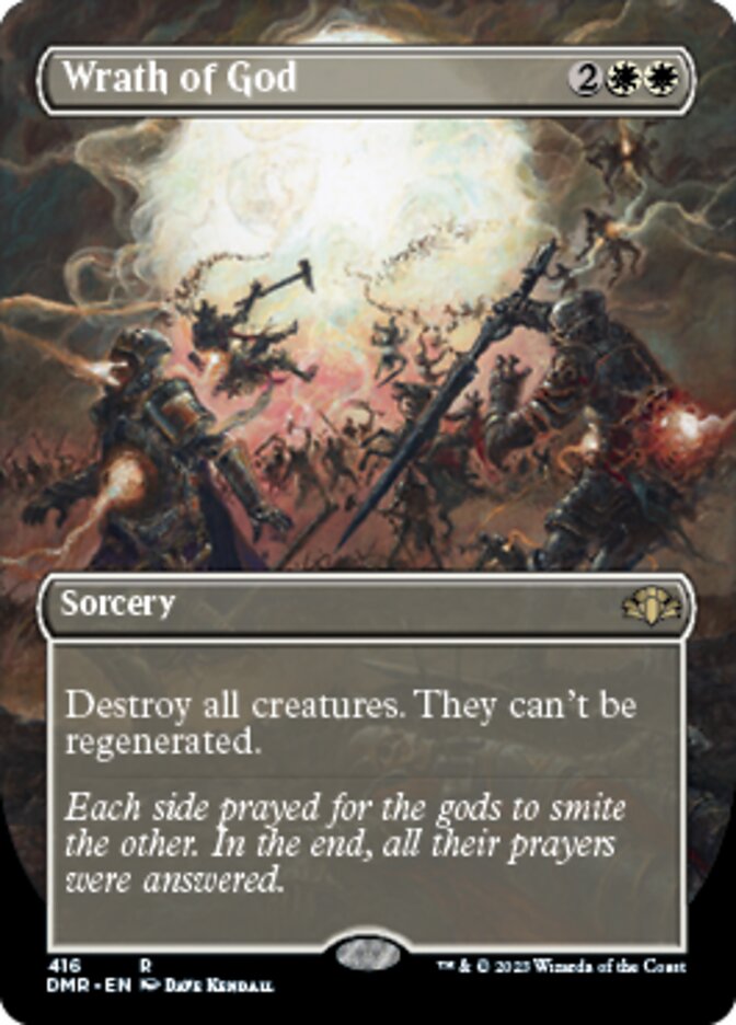 Wrath of God (Borderless Alternate Art) [Dominaria Remastered] | North Game Den