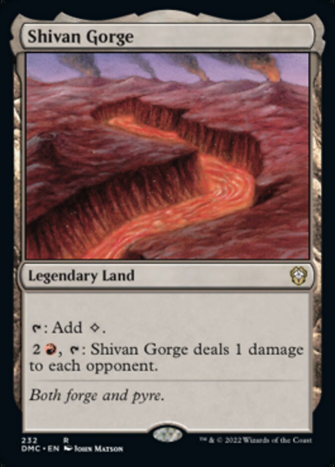 Shivan Gorge [Dominaria United Commander] | North Game Den