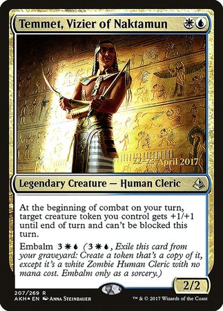 Temmet, Vizier of Naktamun [Amonkhet Promos] | North Game Den