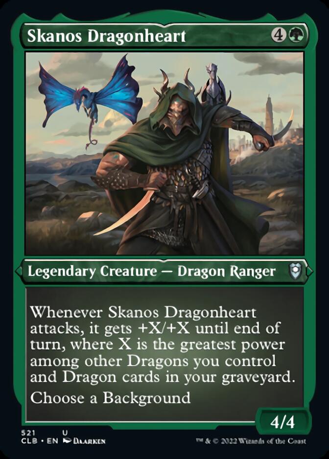 Skanos Dragonheart (Foil Etched) [Commander Legends: Battle for Baldur's Gate] | North Game Den