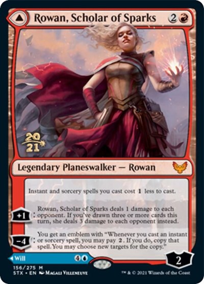 Rowan, Scholar of Sparks // Will, Scholar of Frost [Strixhaven: School of Mages Prerelease Promos] | North Game Den