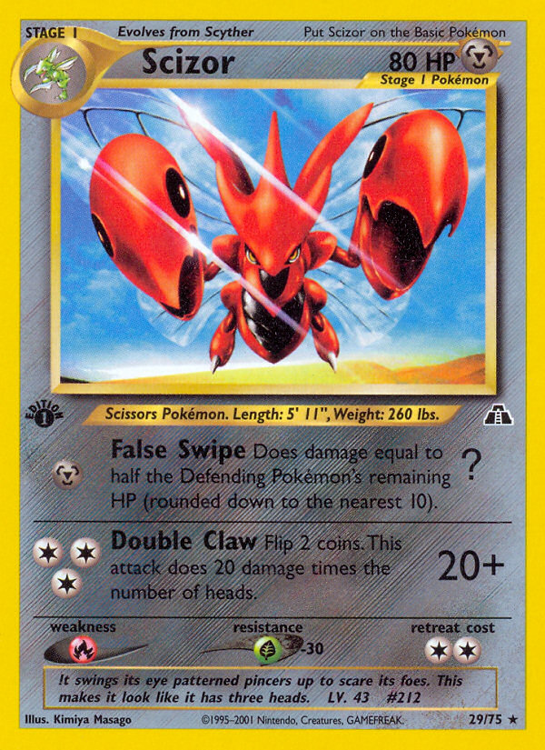 Scizor (29/75) [Neo Discovery 1st Edition] | North Game Den