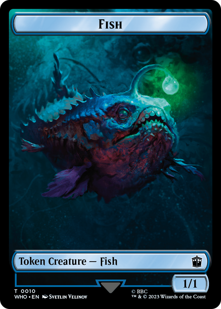 Fish // Alien Insect Double-Sided Token [Doctor Who Tokens] | North Game Den