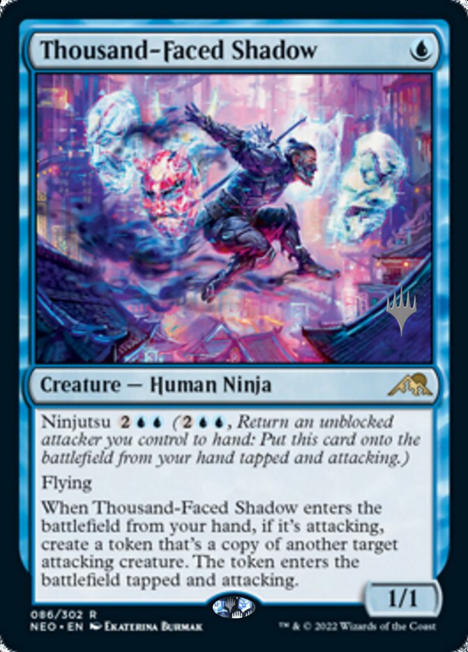 Thousand-Faced Shadow (Promo Pack) [Kamigawa: Neon Dynasty Promos] | North Game Den