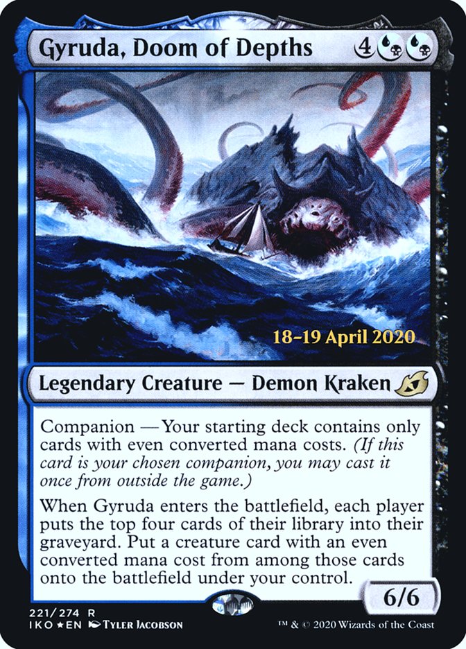 Gyruda, Doom of Depths  [Ikoria: Lair of Behemoths Prerelease Promos] | North Game Den