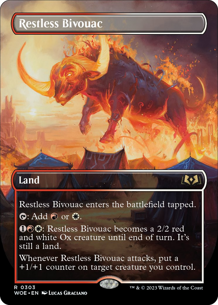 Restless Bivouac (Borderless Alternate Art) [Wilds of Eldraine] | North Game Den