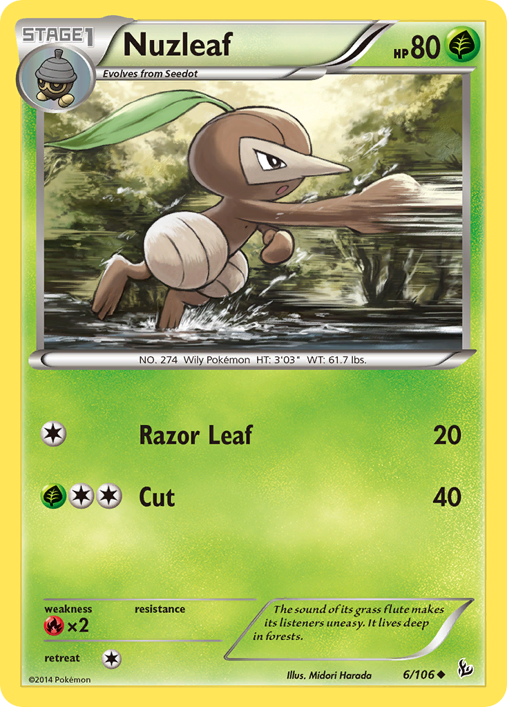 Nuzleaf (6/106) [XY: Flashfire] | North Game Den