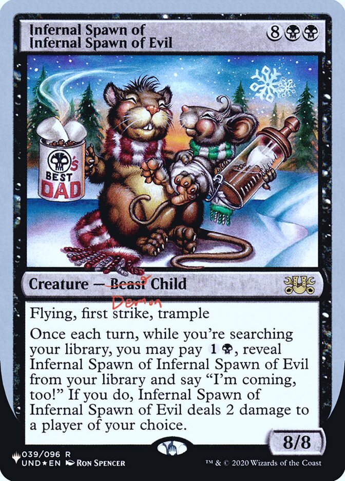 Infernal Spawn of Infernal Spawn of Evil (Unfinity Foil Edition) [The List] | North Game Den