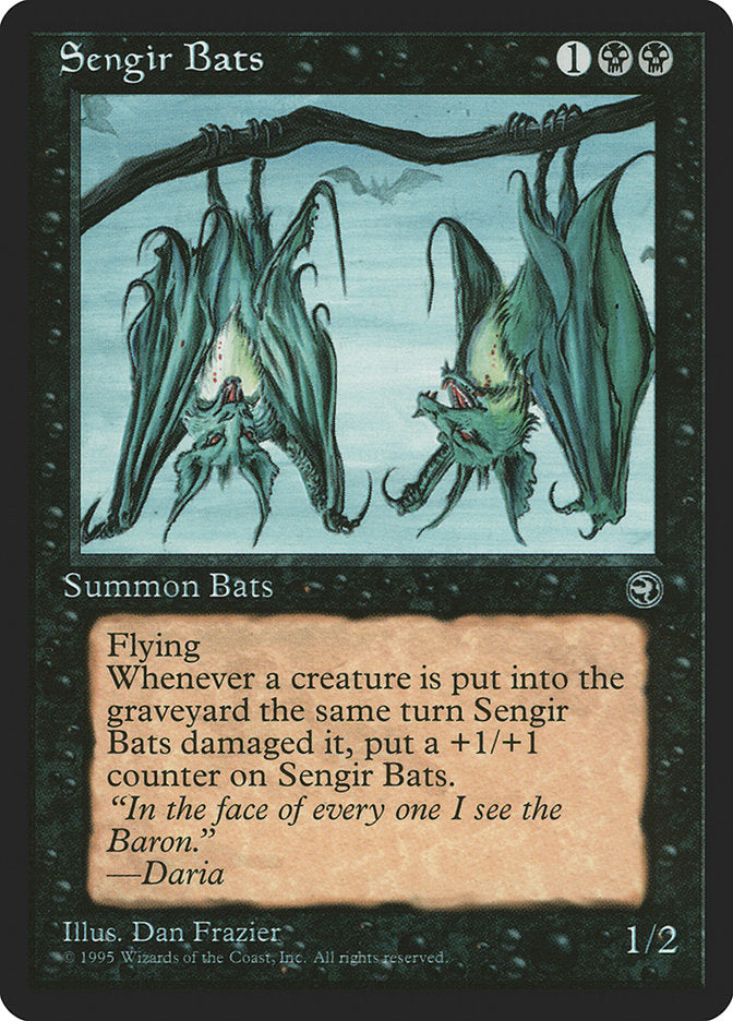 Sengir Bats (Daria Flavor Text) [Homelands] | North Game Den