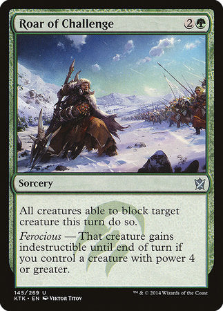 Roar of Challenge [Khans of Tarkir] | North Game Den