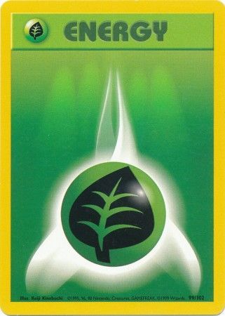 Grass Energy (99/102) [Base Set Unlimited] | North Game Den