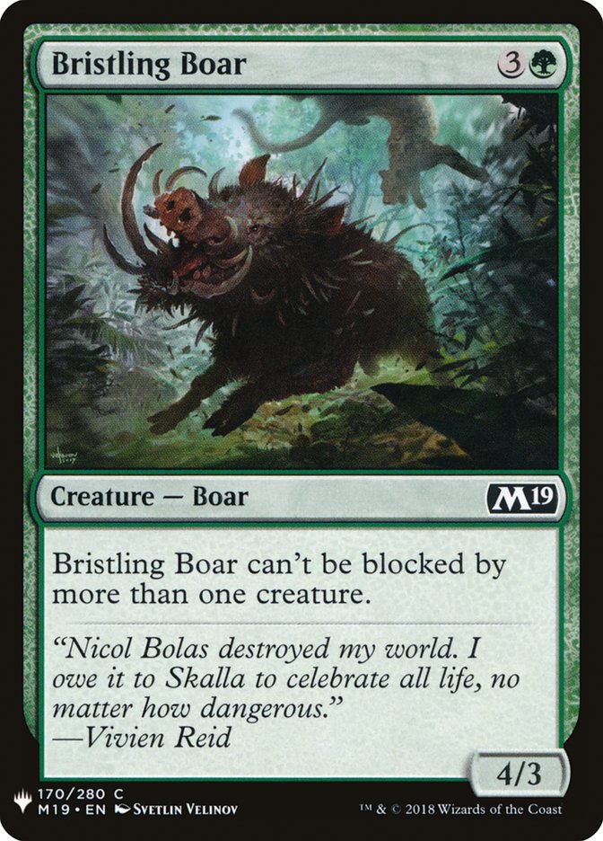 Bristling Boar [Mystery Booster] | North Game Den