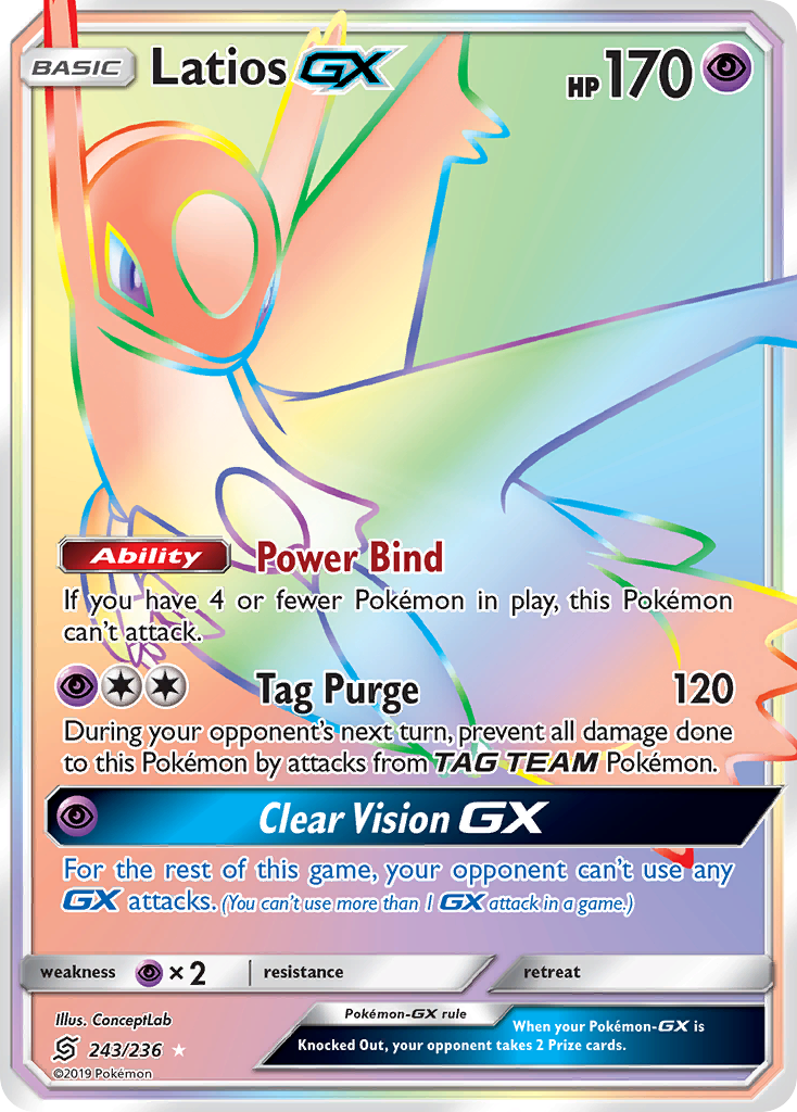 Latios GX (243/236) [Sun & Moon: Unified Minds] | North Game Den