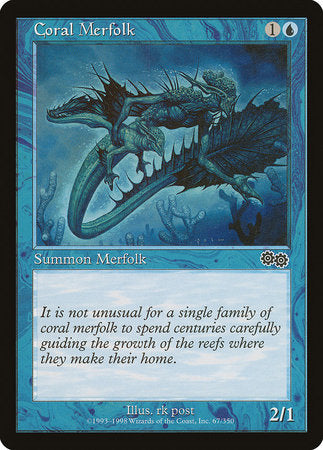 Coral Merfolk [Urza's Saga] | North Game Den