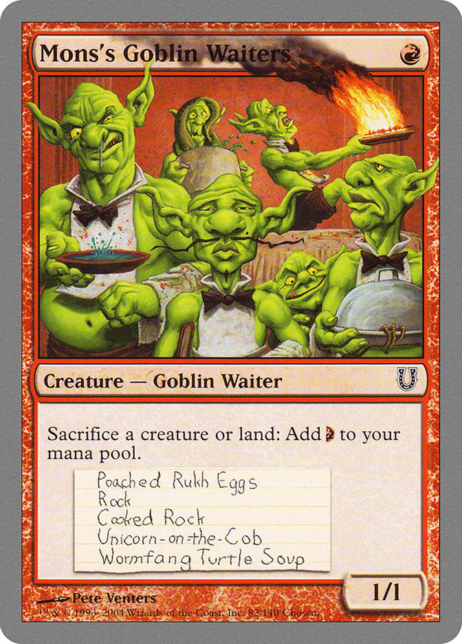 Mons's Goblin Waiters [Unhinged] | North Game Den