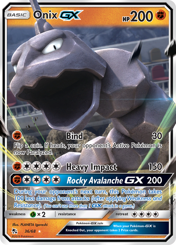 Onix GX (36/68) [Sun & Moon: Hidden Fates] | North Game Den