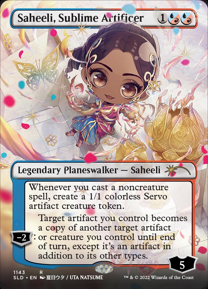 Saheeli, Sublime Artificer (Borderless) [Secret Lair Drop Series] | North Game Den