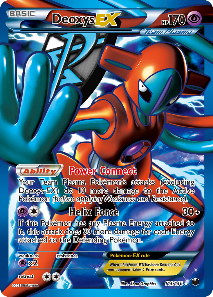 Deoxys EX (111/116) [Black & White: Plasma Freeze] | North Game Den