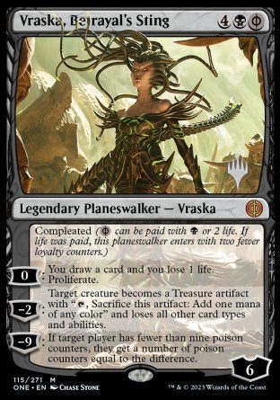 Vraska, Betrayal's Sting (Promo Pack) [Phyrexia: All Will Be One Promos] | North Game Den
