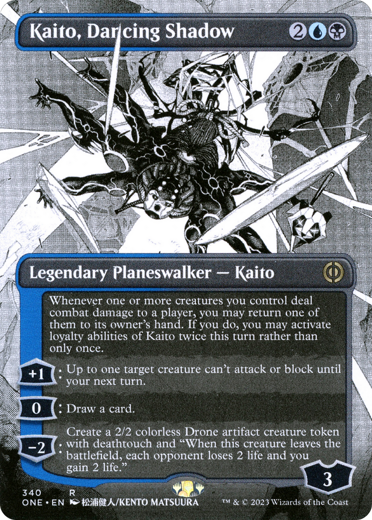 Kaito, Dancing Shadow (Borderless Manga) [Phyrexia: All Will Be One] | North Game Den