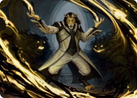 Leonin Lightscribe Art Card [Strixhaven: School of Mages Art Series] | North Game Den