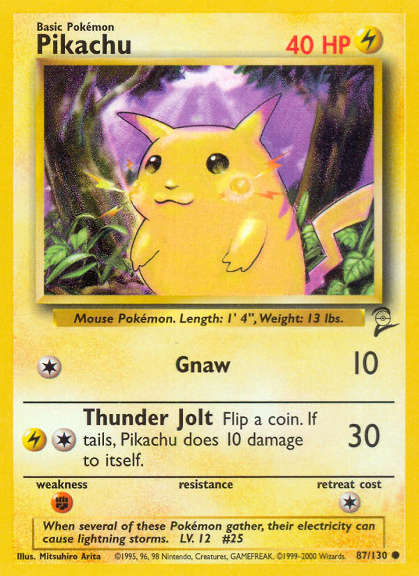 Pikachu (87/130) [Base Set 2] | North Game Den