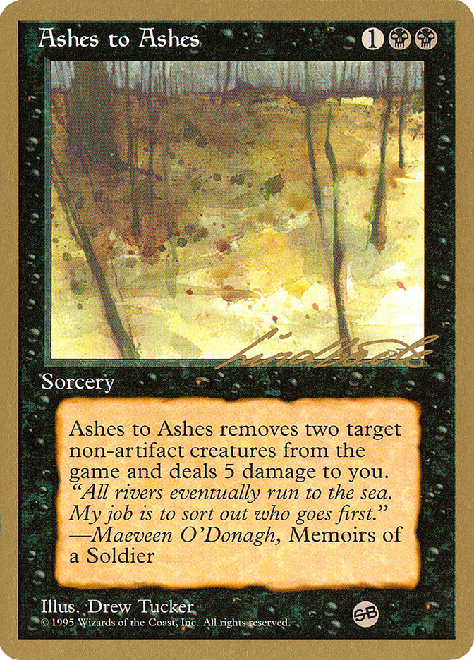 Ashes to Ashes (Leon Lindback) (SB) [Pro Tour Collector Set] | North Game Den