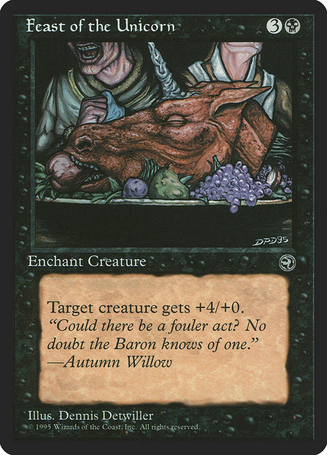 Feast of the Unicorn (Autumn Willow Flavor Text) [Homelands] | North Game Den