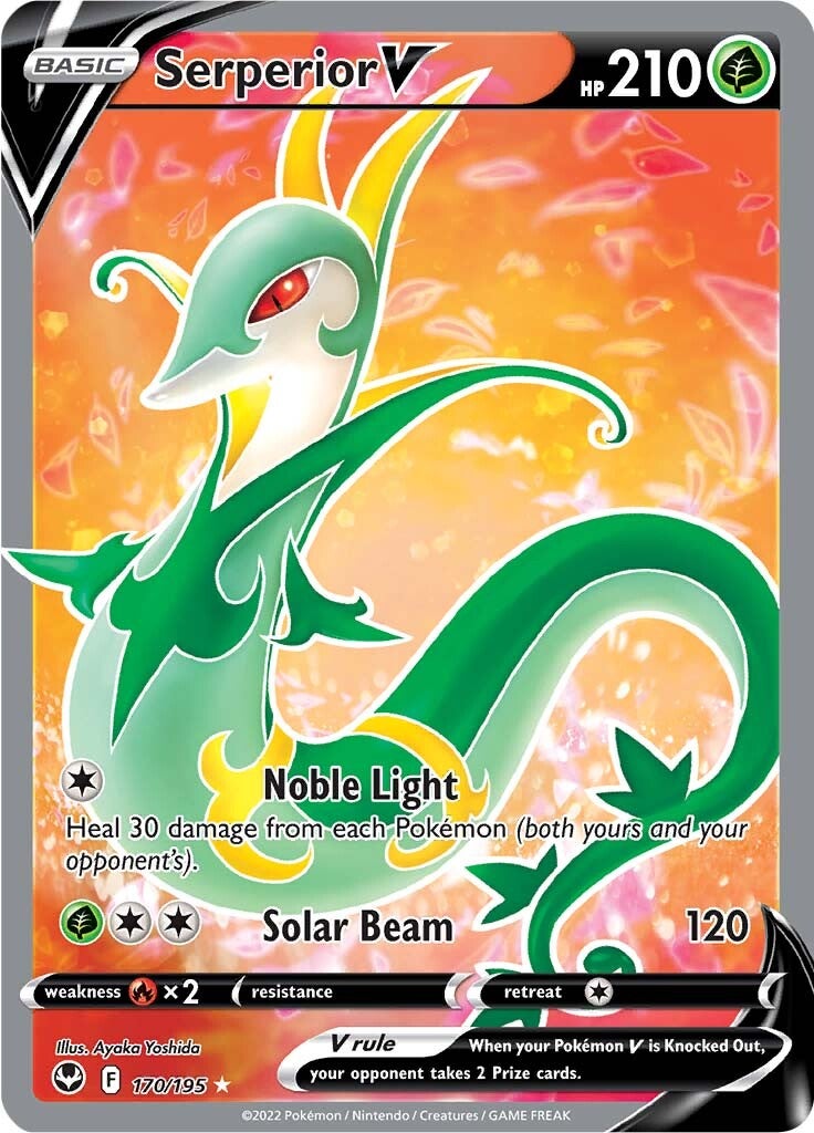 Serperior V (170/195) [Sword & Shield: Silver Tempest] | North Game Den