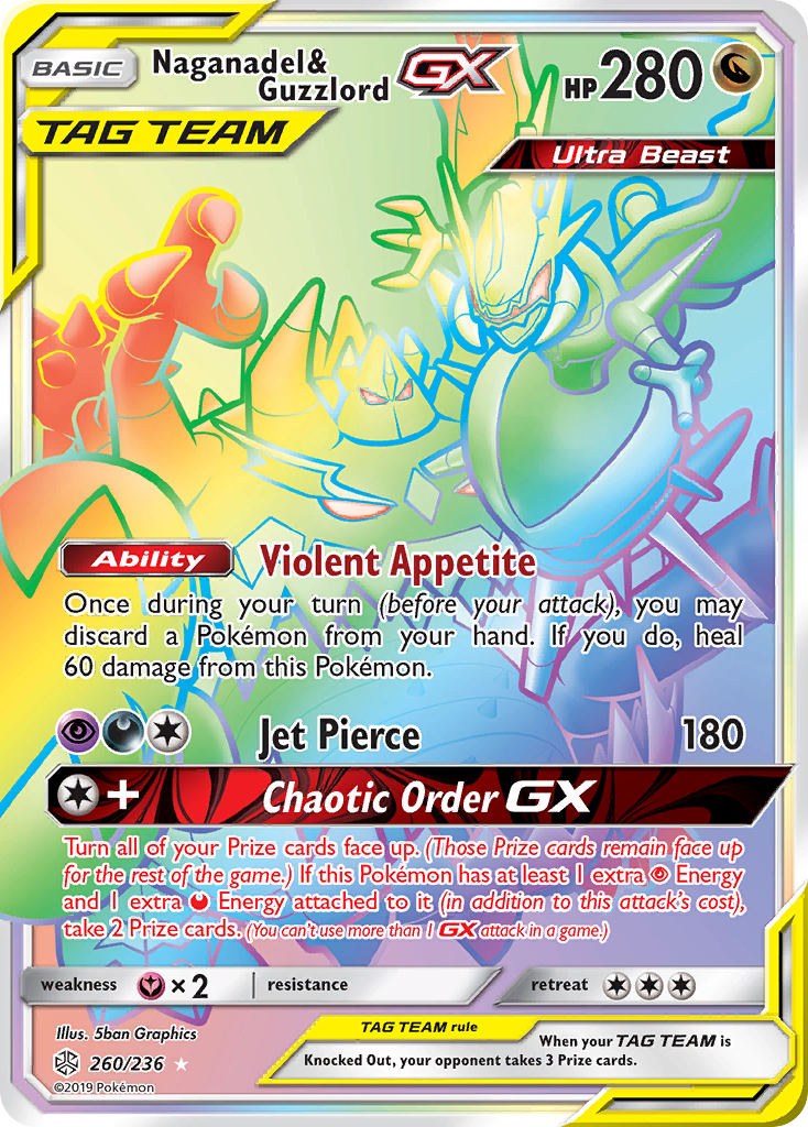 Naganadel & Guzzlord GX (260/236) [Sun & Moon: Cosmic Eclipse] | North Game Den