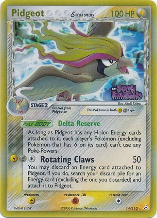 Pidgeot (14/110) (Delta Species) (Stamped) [EX: Holon Phantoms] | North Game Den