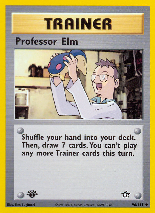 Professor Elm (96/111) [Neo Genesis 1st Edition] | North Game Den