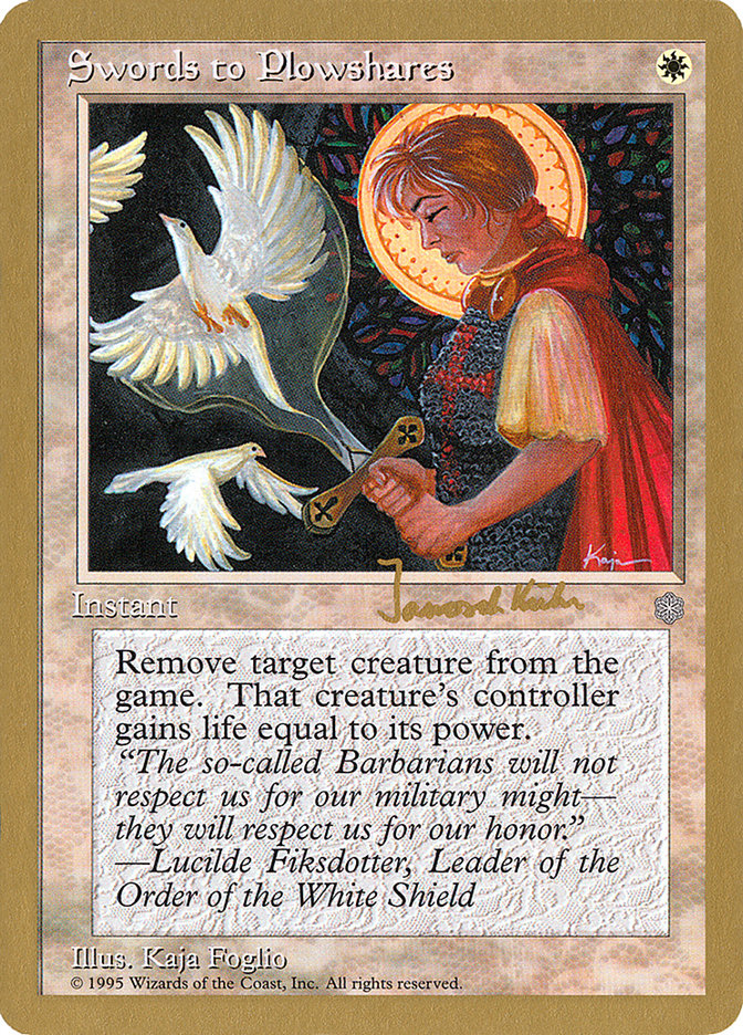 Swords to Plowshares (Janosch Kuhn) [World Championship Decks 1997] | North Game Den