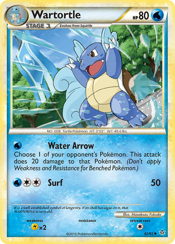 Wartortle (42/95) [HeartGold & SoulSilver: Unleashed] | North Game Den