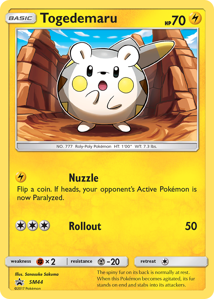 Togedemaru (SM44) [Sun & Moon: Black Star Promos] | North Game Den