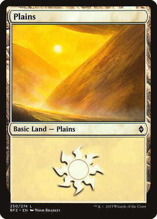 Plains (250) [Battle for Zendikar] | North Game Den