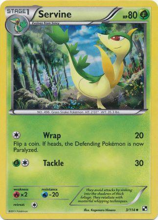 Servine (3/114) (Cracked Ice Holo) [Black & White: Base Set] | North Game Den