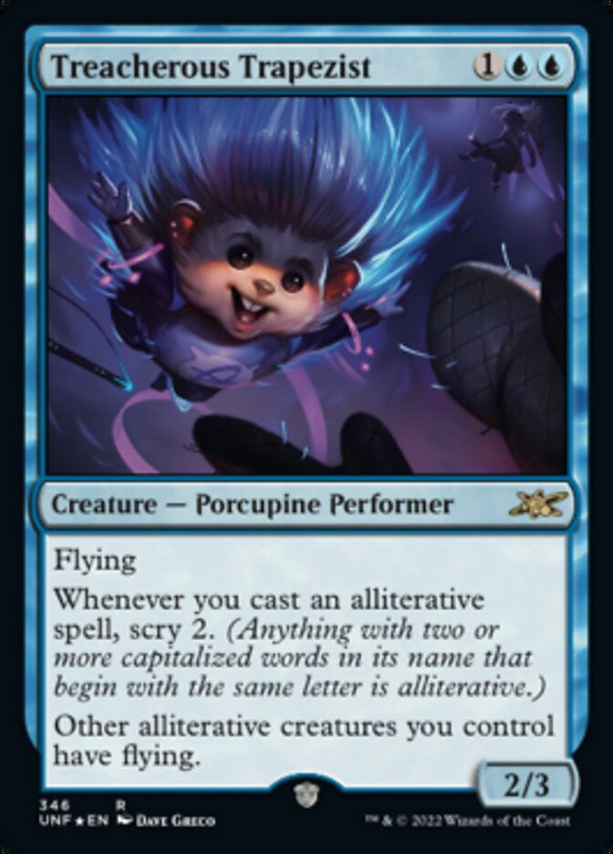 Treacherous Trapezist (Galaxy Foil) [Unfinity] | North Game Den