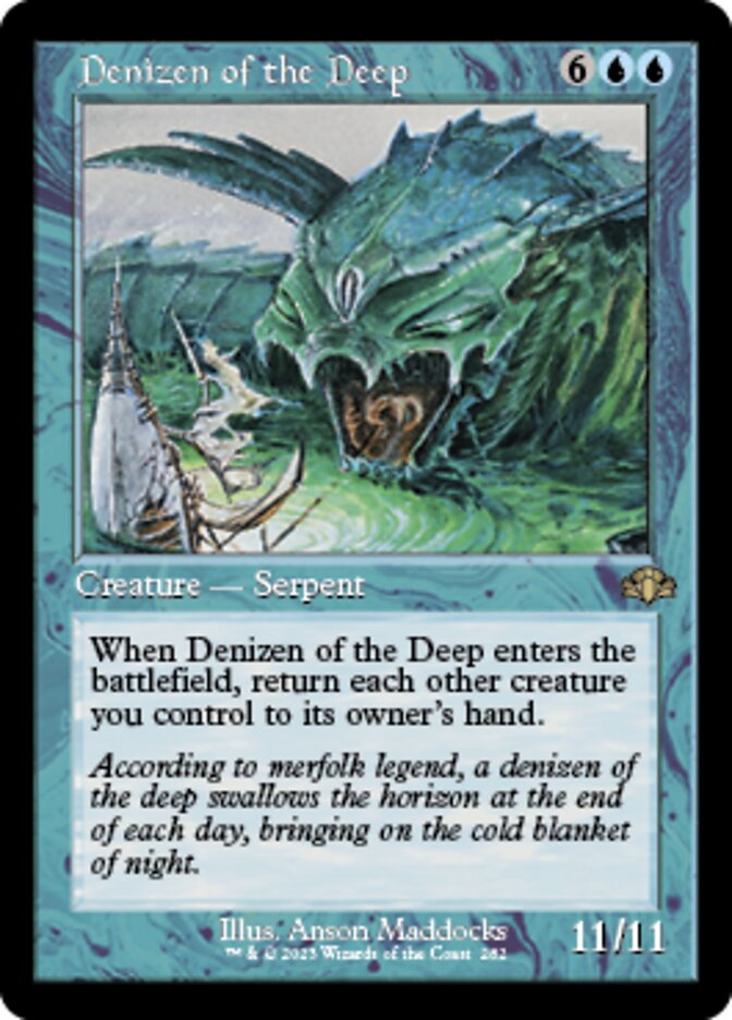 Denizen of the Deep (Retro) [Dominaria Remastered] | North Game Den