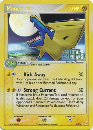 Manectric (8/100) (Stamped) [EX: Crystal Guardians] | North Game Den